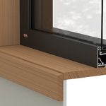 Rylock Architectural Aluminium Series Double Hung Hardwood Reveal