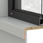 Rylock Architectural Aluminium Series Sliding Window Primed Timber Reveal