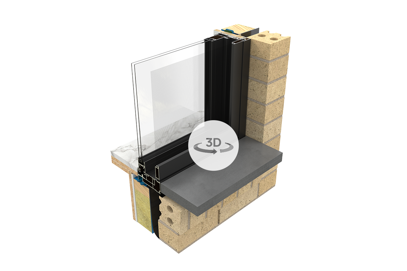 Commercial Series Servery Window Interactive 3D Render