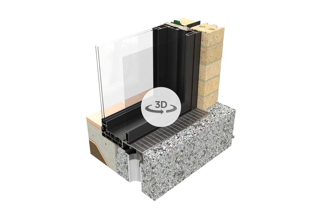 Commercial Series Stacker Door Interactive 3D Render