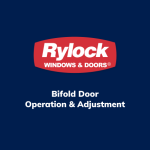 Rylock Bifold Door Operation & Adjustment Video