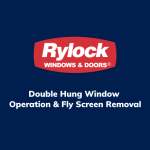 Rylock Double Hung Window Operation & Adjustment Video